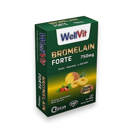WELLVIT BROMELAIN FORTE 750 MG KROM-GUARANA-LKARNITIN 30 TABLET